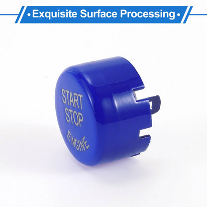 Blue Push Start Button Cover for BMW (Fits 2.5cm)