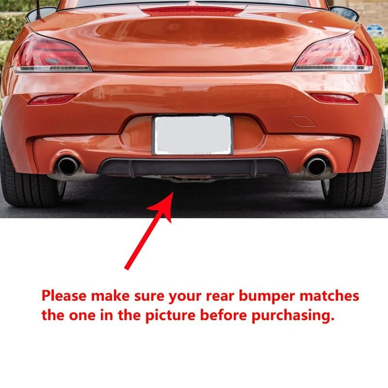 Real Carbon Fiber Rear Bumper Diffuser Cover for BMW Z4 E89 2009-2015 Gloss