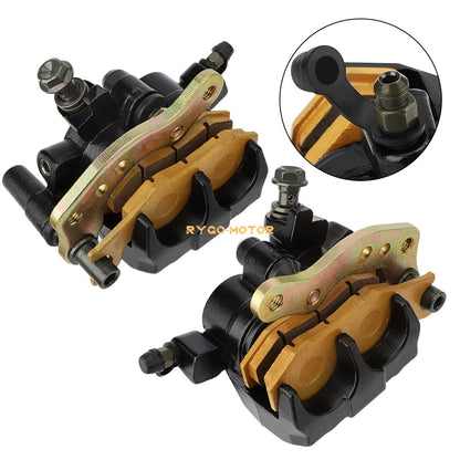 Front Brake Calipers & Pads for Kawasaki Bayou 300 KLF300 Bayou 400 KLF400 4x4