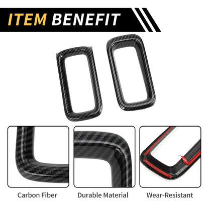 Carbon Fiber Air Vent AC Outlet Cover Trim for Ford Maverick (2022-2024)
