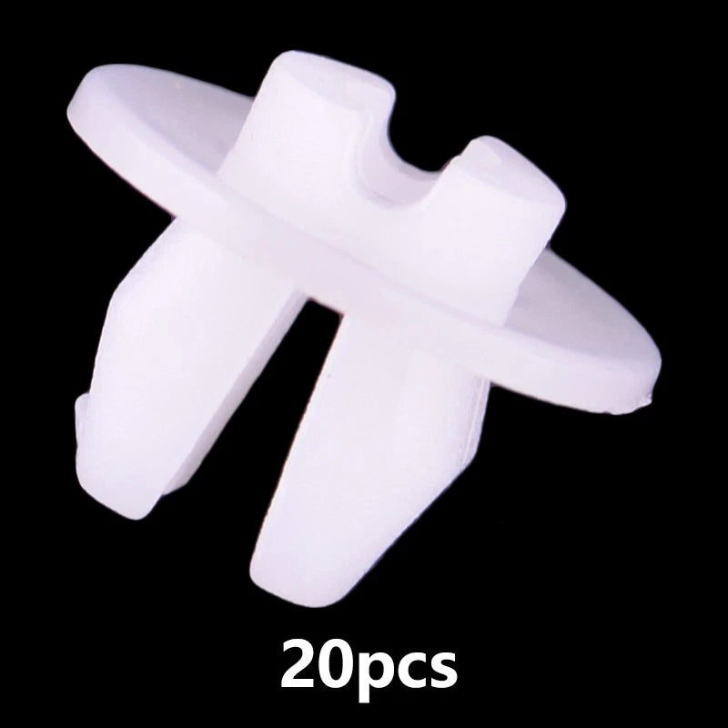 White Headlight Mounting Spread Nut Clip for Toyota (Fits Various Models)