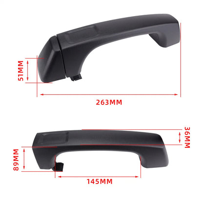 Black Exterior Door Handle for Hummer H3 H3T (2006-2010)