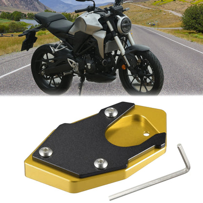 Motorcycle Kickstand Pad for Honda CB250R (2013-2019) - Gold Tone