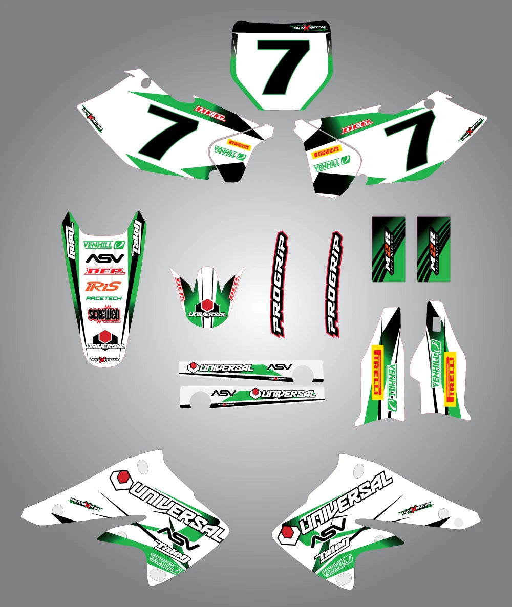 Custom Graphic Kit - STORM for Kawasaki KXF 250 (2004-2005) Stickers
