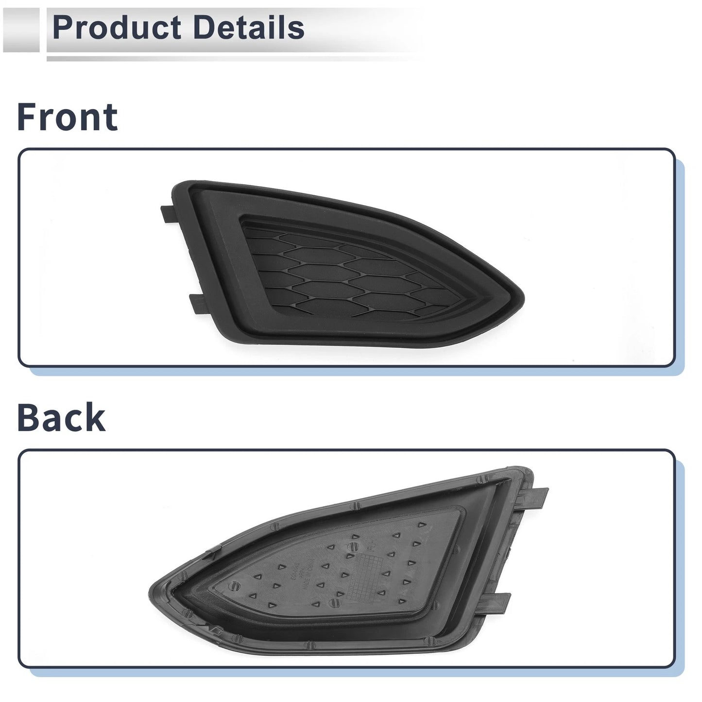 Front Right Fog Light Grill for Ford Edge (2015-2018)