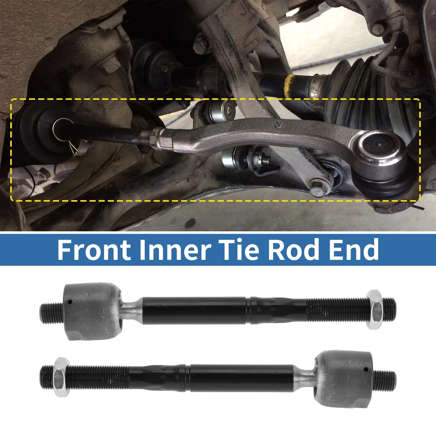 Front Inner Tie Rod End Links for Chrysler 300, Dodge Charger (2011-2014)