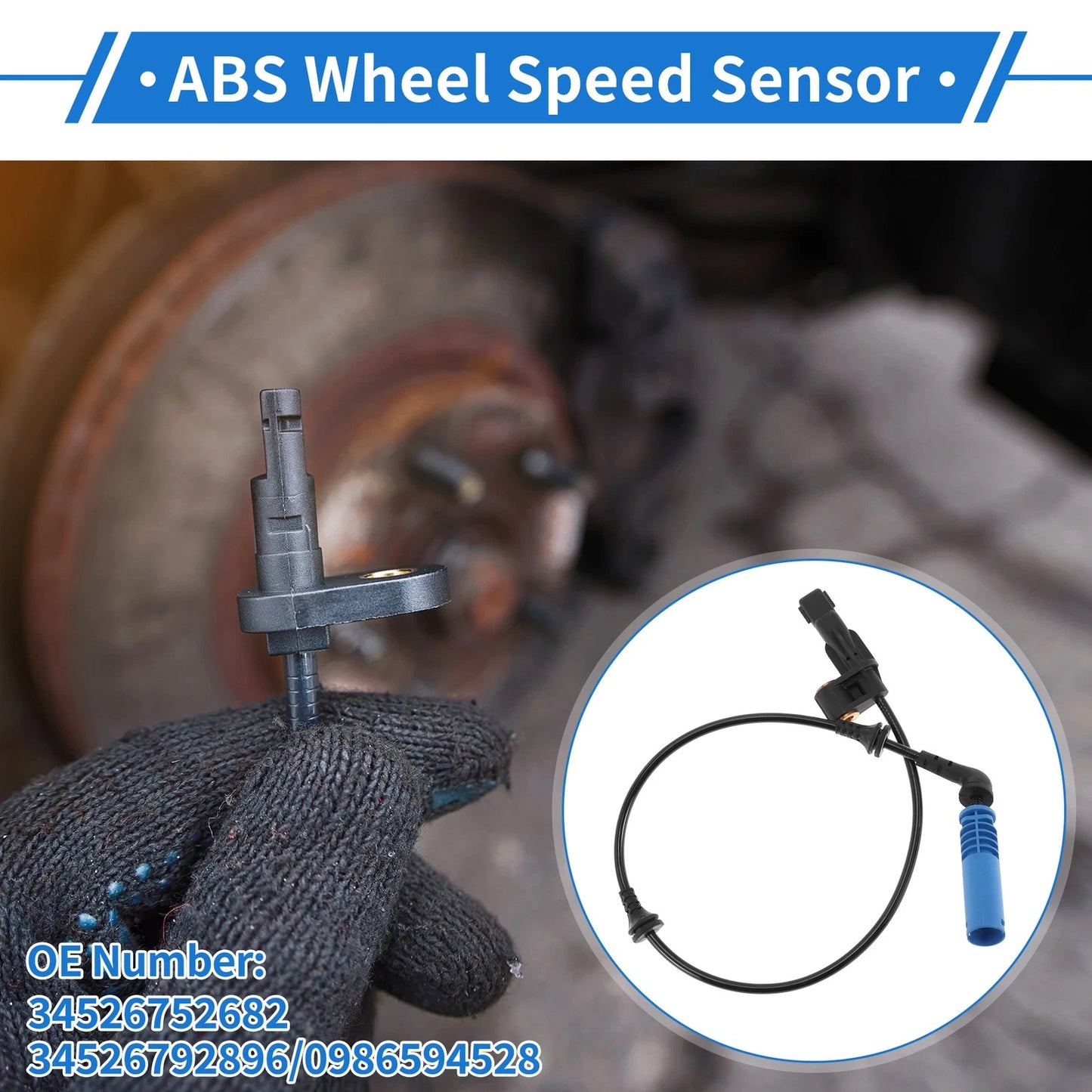 ABS Wheel Speed Sensor for BMW 325Ci (2001-2006) Front Right