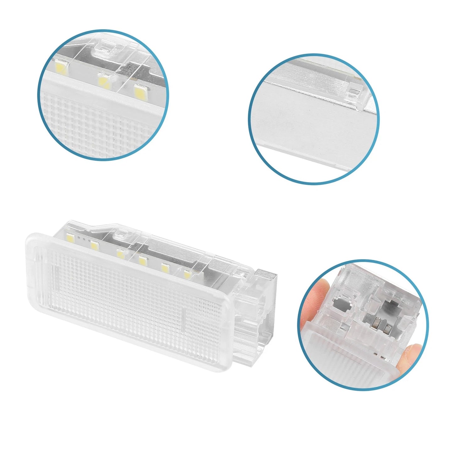 Car Exterior LED License Plate Lights for Peugeot 206 207 306 307 (2000-2014)