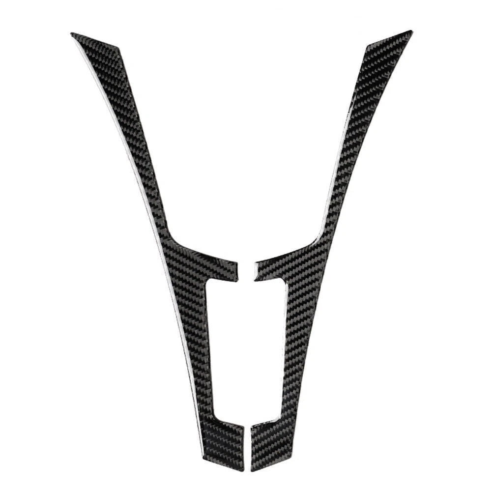 Black Carbon Fiber Console Panel Cover Trim for Infiniti Q50 Q60 (2013-2019)