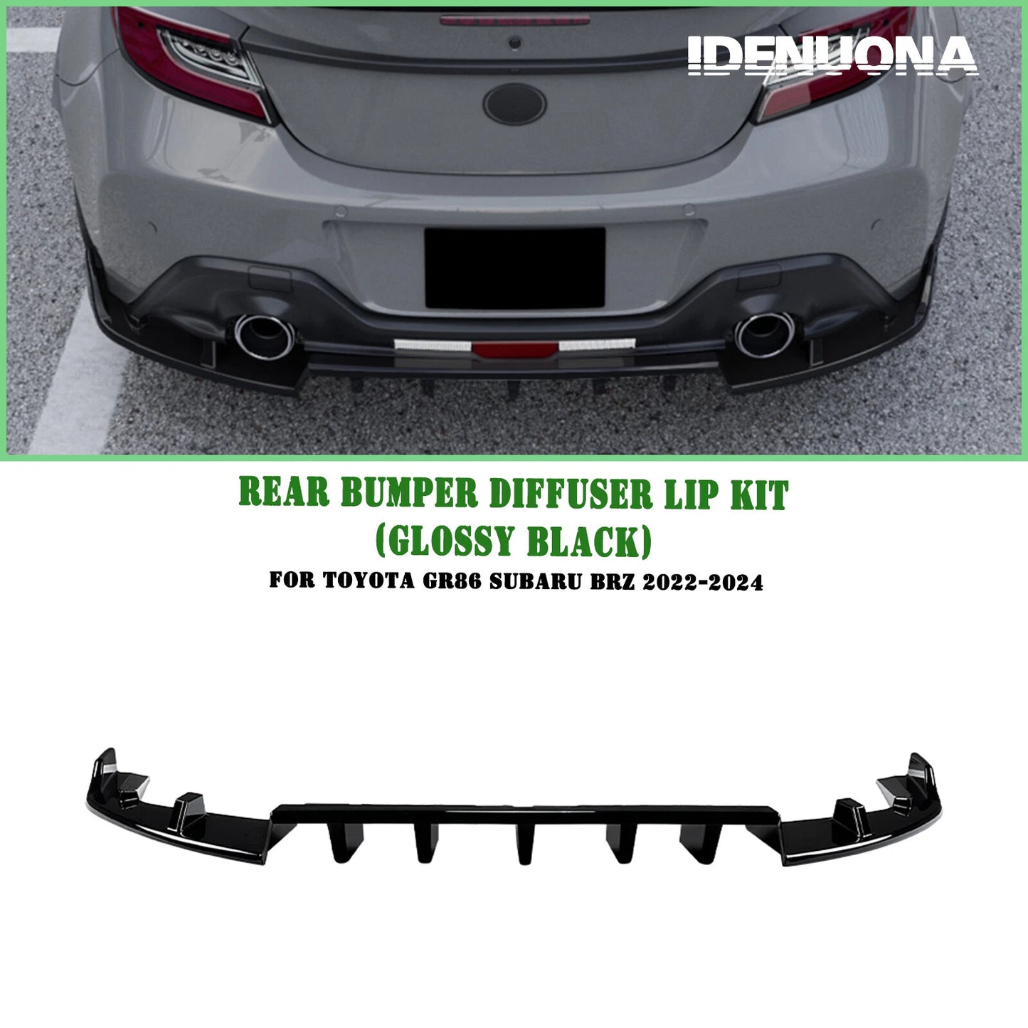 Rear Bumper Diffuser Lip for Toyota GR86, Subaru BRZ (2022-2025)