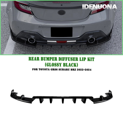 Rear Bumper Diffuser Lip for Toyota GR86, Subaru BRZ (2022-2025)