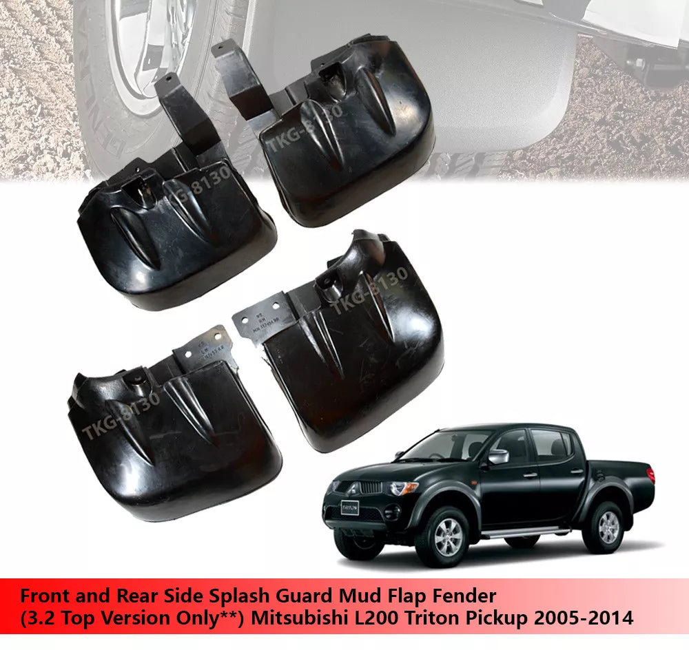 3 x Splash Guards for Mitsubishi L200 Triton (2005-2014)