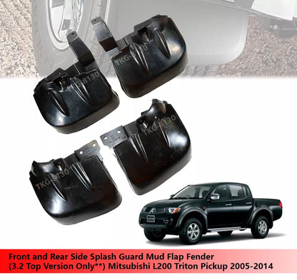 3 x Splash Guards for Mitsubishi L200 Triton (2005-2014)