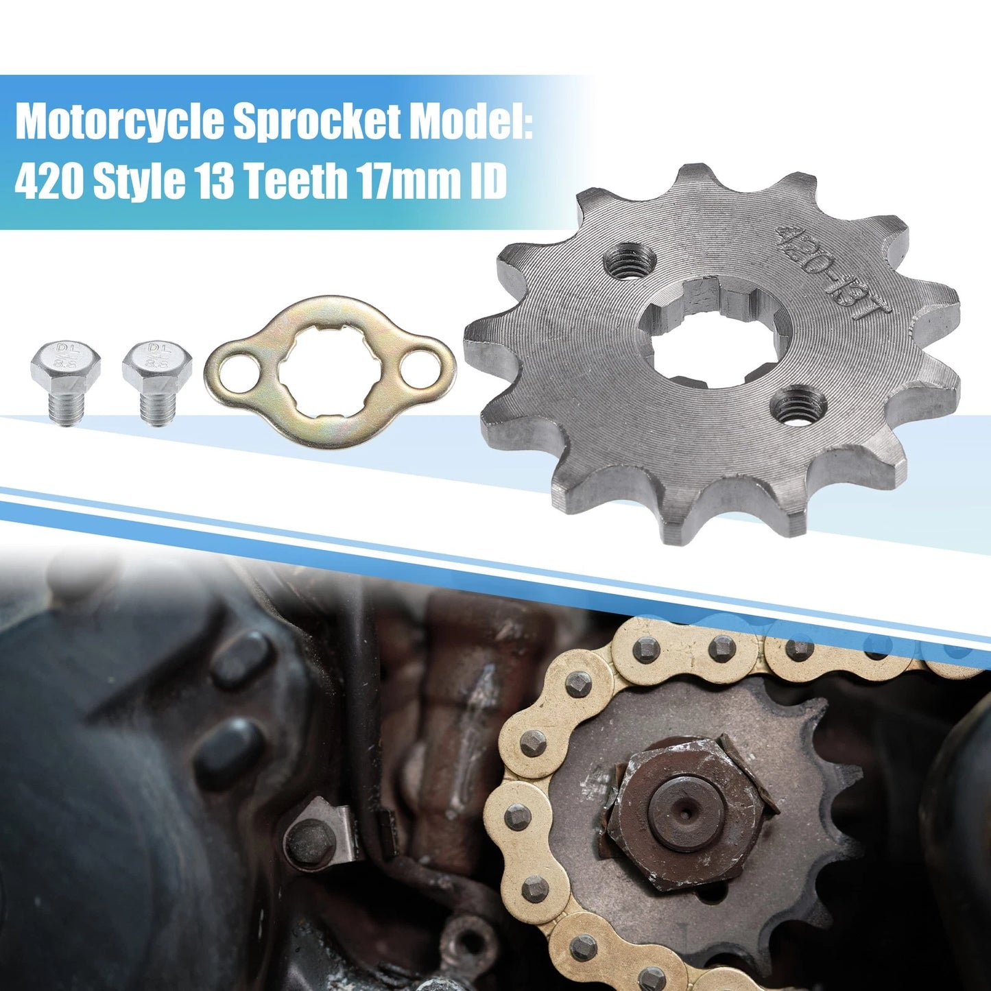 Sprocket Set 13T 17mm ID Front Engine for Dirt Pit Bike ATV