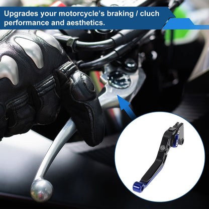 Adjustable Brake Clutch Levers for Honda CBR600RR (2003-2019) Black Blue