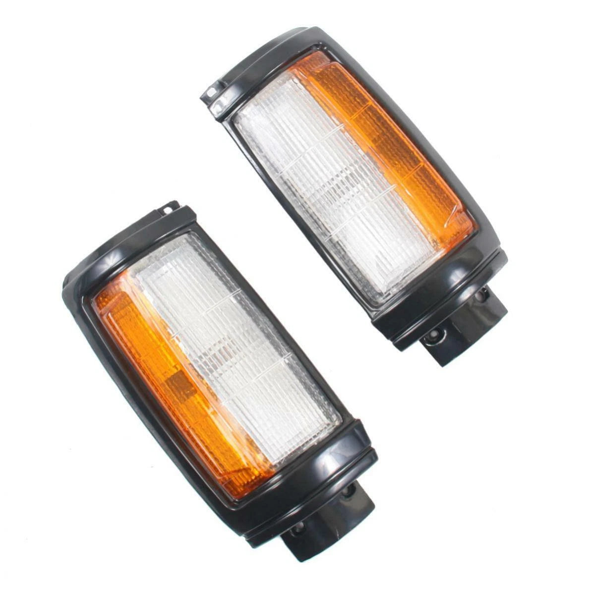 Corner Lights Turn Lamp Black Pair Fits Mitsubishi Triton L200 ME MF 1987-96