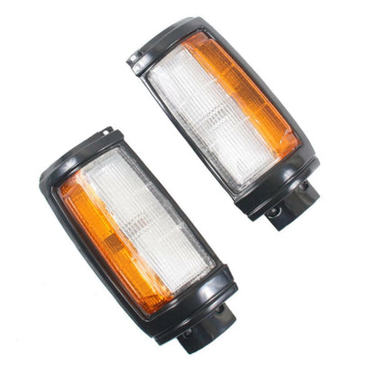 Corner Lights Turn Lamp Black Pair Fits Mitsubishi Triton L200 ME MF 1987-96