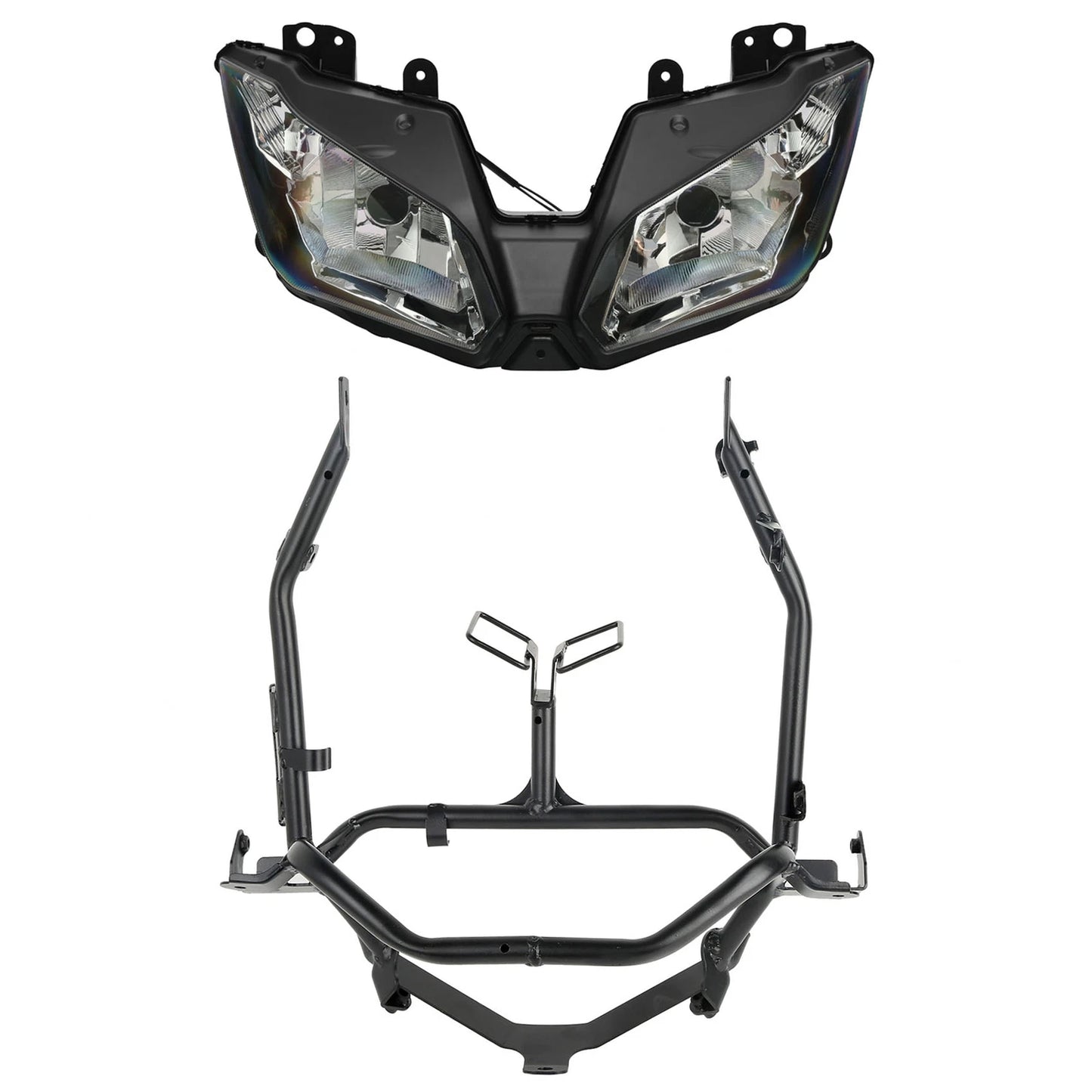 Headlight Assembly & Fairing Stay Bracket for Kawasaki Ninja 300 (2013-2017)