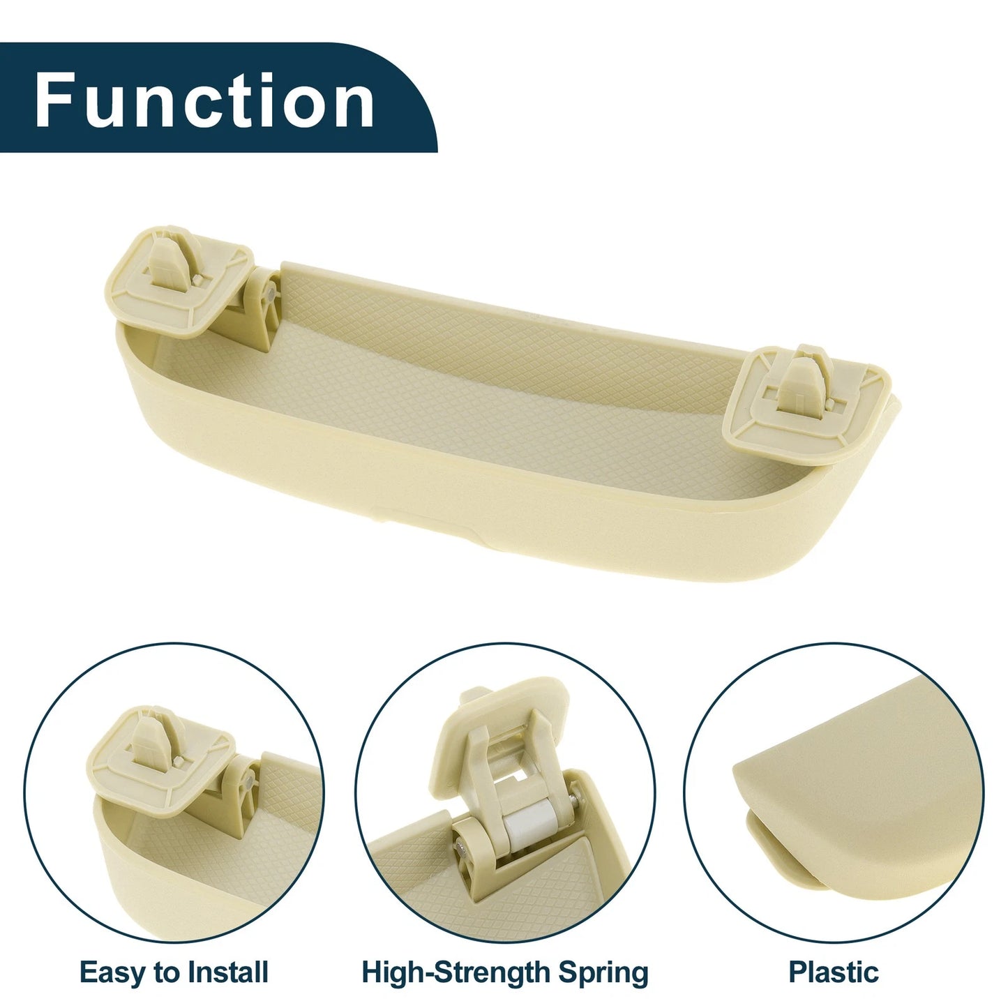 Sunglasses Case for Toyota Prado 2021-2023 Eyeglasses Holder Storage Beige