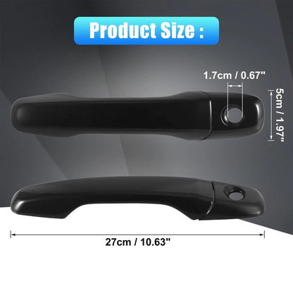 Gloss Black Door Handle Cover Trim for Ford Explorer (2011-2019)