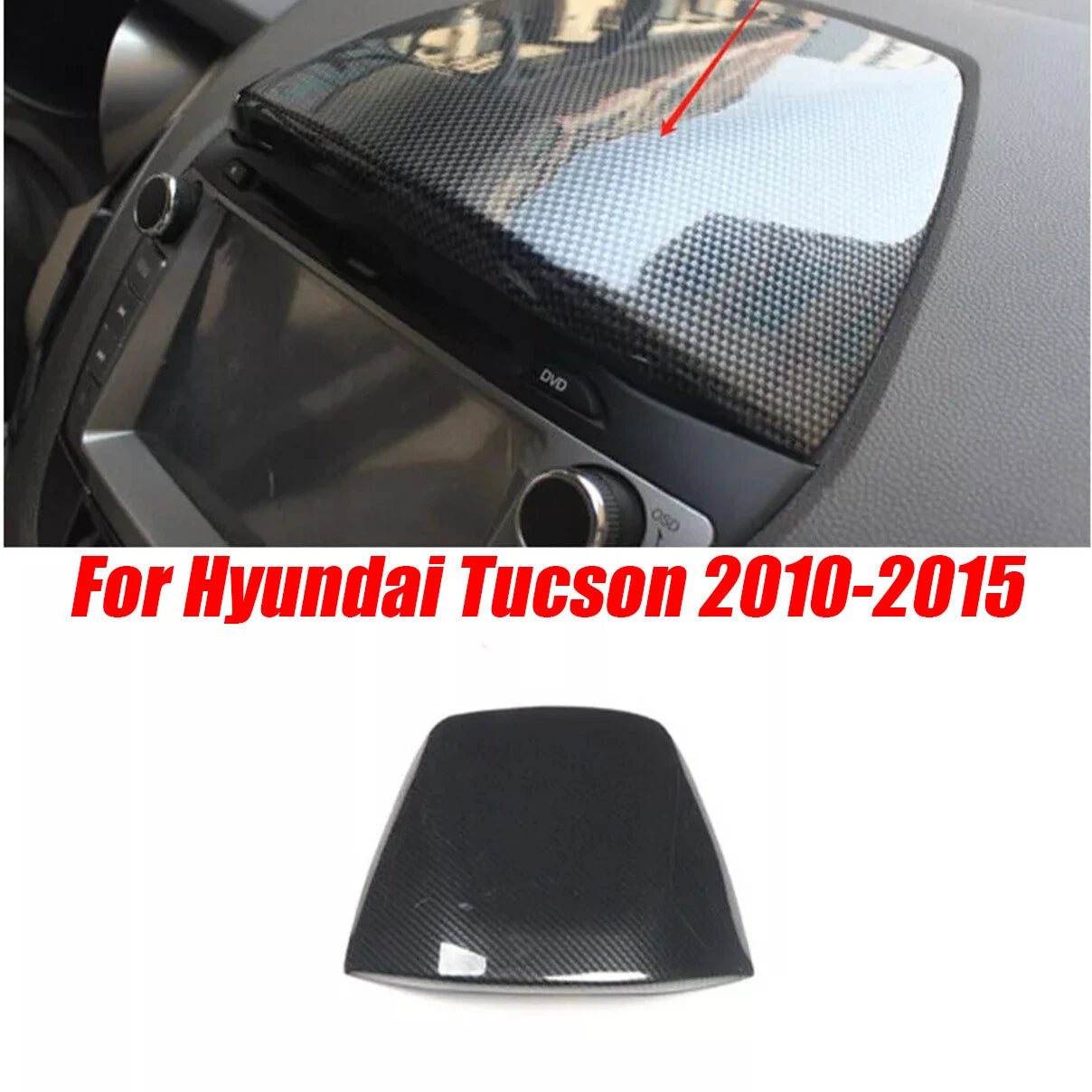 Carbon Fiber / Console Panel Cover / Hyundai Tucson (2010–2015)