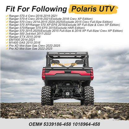 Rear Stabilizer Tube / Matte Black / Rear Stabilizer Tube for Polaris Ranger