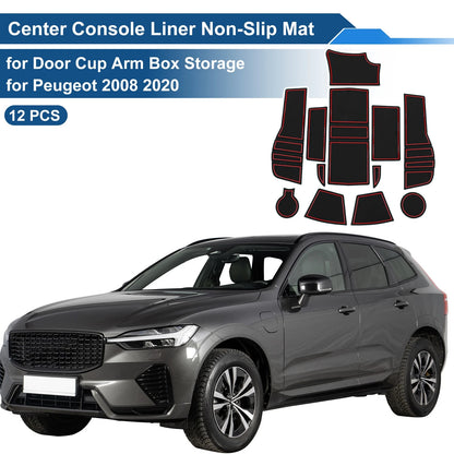 1 PVC Non-Slip Mats for Peugeot 2008 (2020)