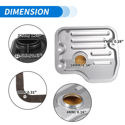 Transmission Filter Oil Pan Gasket for Toyota Camry (2002-2006)