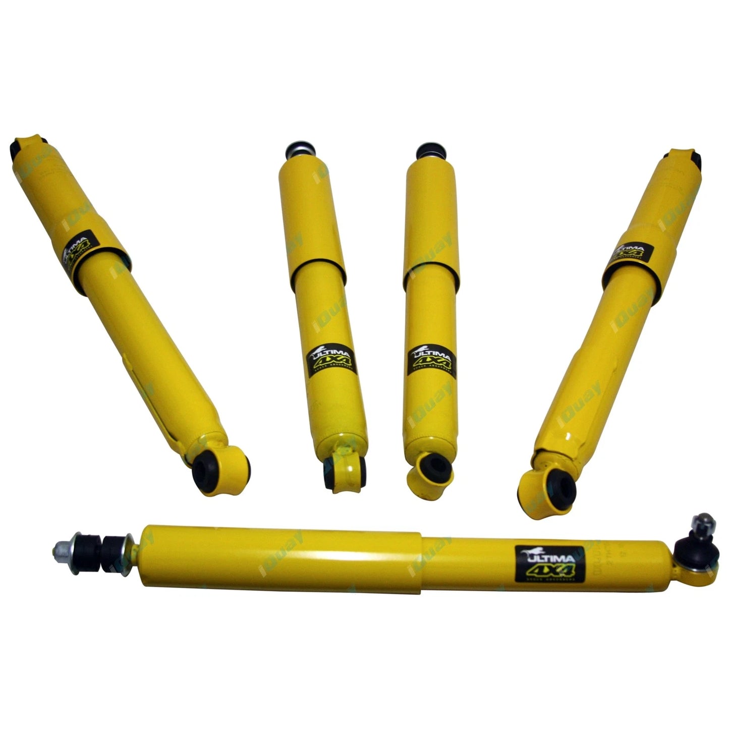 5pc Gas Front + Rear Shock Absorber + Steering Damper for Hilux 4x4 Leaf 83-97