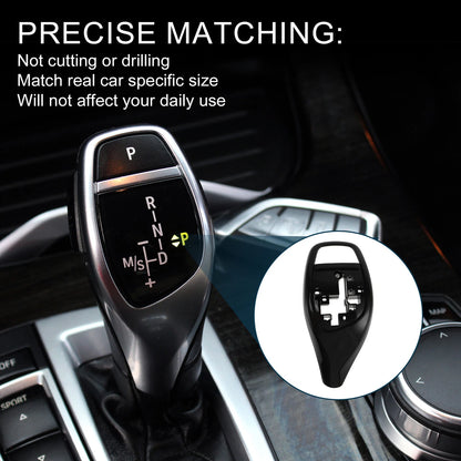 Black Gear Shift Knob Button Cover for BMW 1 Series F20 F21 F22 (2012-2019)
