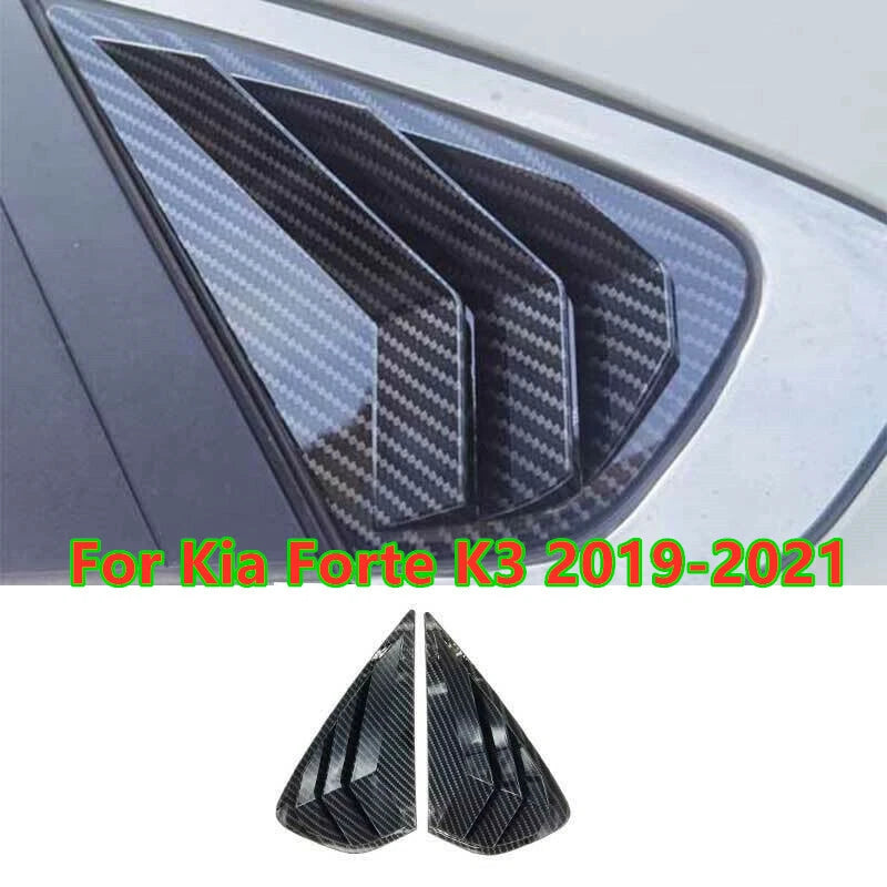 Carbon Fiber Side Vent Window Scoop Louver Cover for Kia Forte K3 (2019–2022)