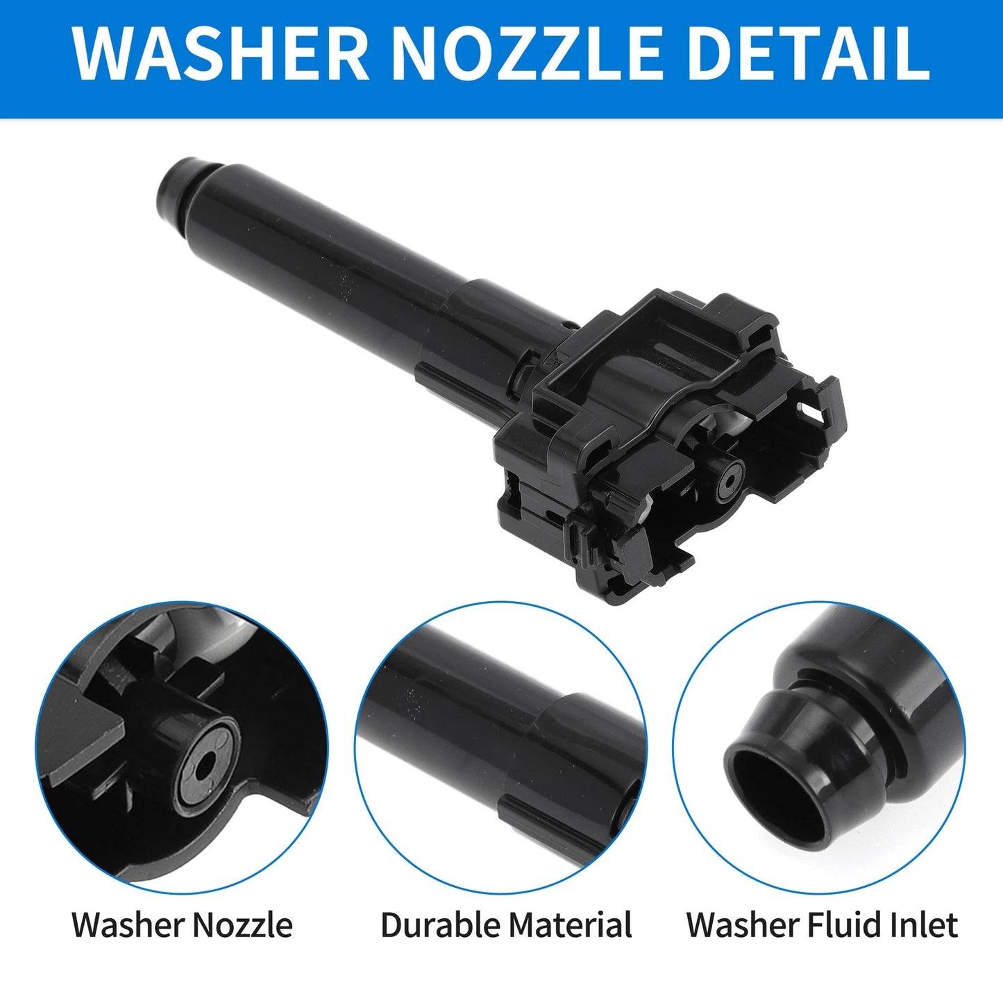 Front Passenger Headlight Washer Nozzle for Toyota Land Cruiser (2008-2021)