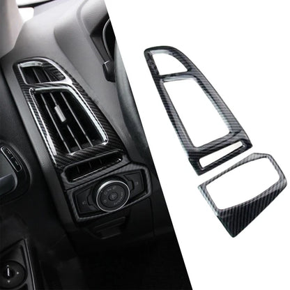 2 x AC Air Vent Grille Frame Trim Covers for Ford Focus (2012-2017)