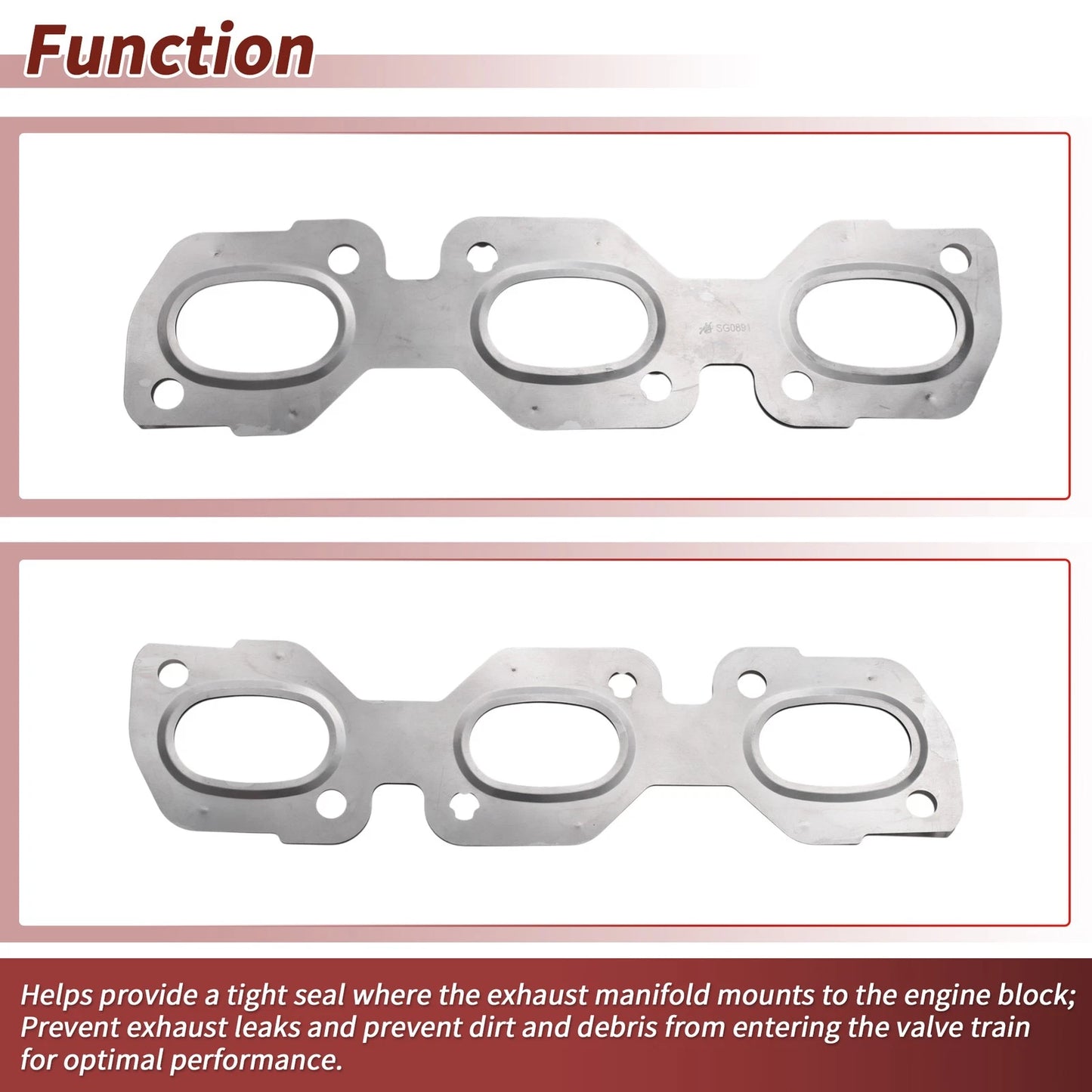 Exhaust Manifold Header Gaskets for Ford Fusion (2006-2012)
