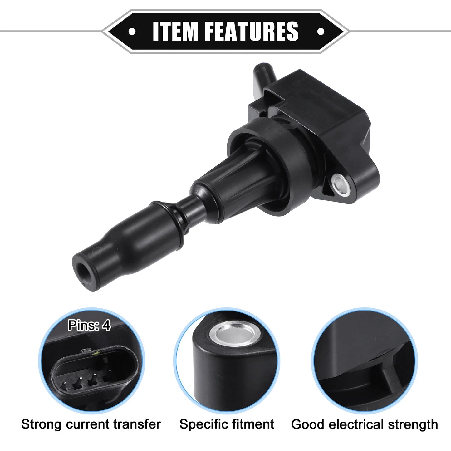 4 x Ignition Coils for Hyundai Elantra L4 1.6L (2017-2019)
