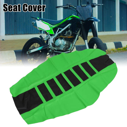 Seat Cover Anti Slip Cushion for Universal Motorcycle Dirt Bike Green Black