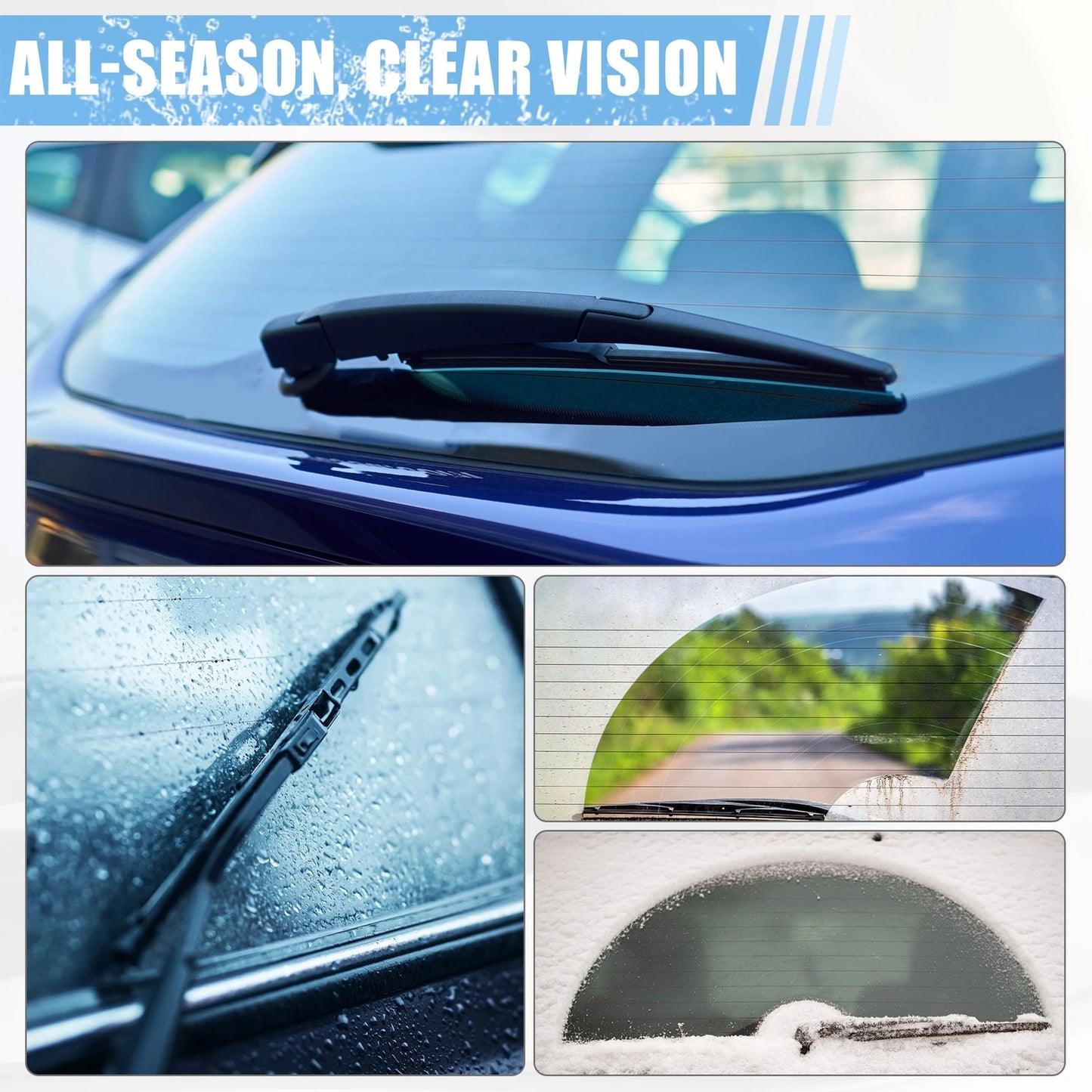Rear Windshield Wiper Blade Arm Set for BMW X5 X5M E70 (2006-2013)