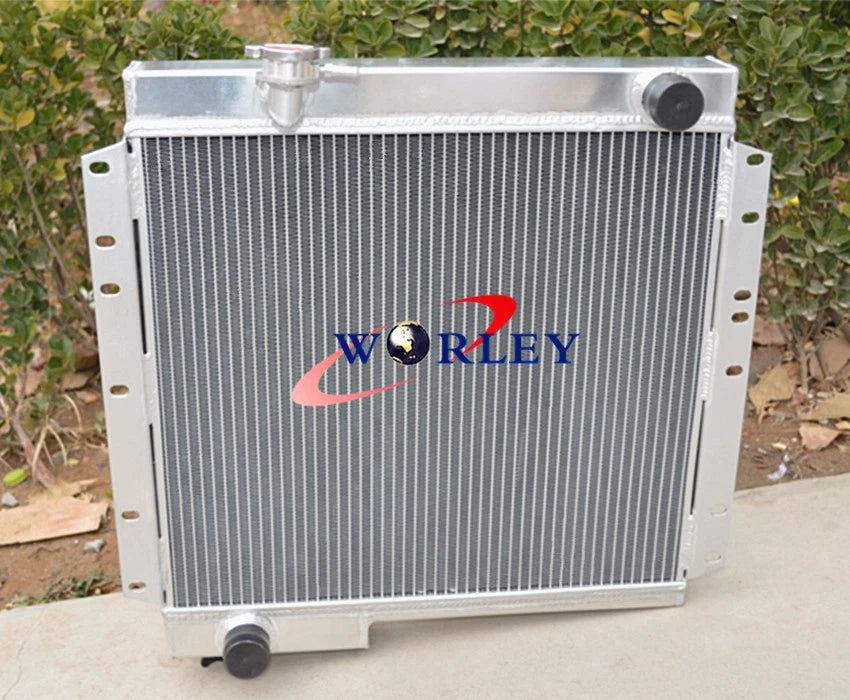 62mm Aluminum Radiator & Fan for Toyota Land Cruiser BJ40 BJ42 HJ45