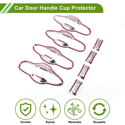 8 x Chrome Silver Door Handle Cup Protectors for Toyota Camry (2018-2024)
