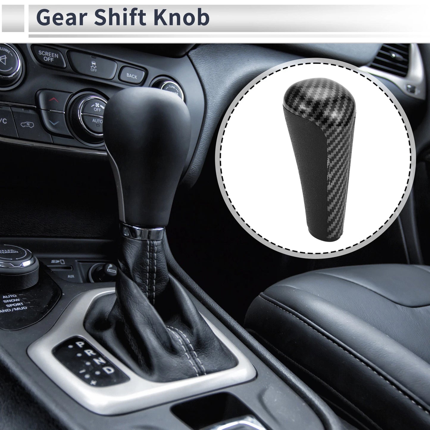 Gear Shift Knob for Peugeot 306 (1994-2002) Black Plastic Shifter