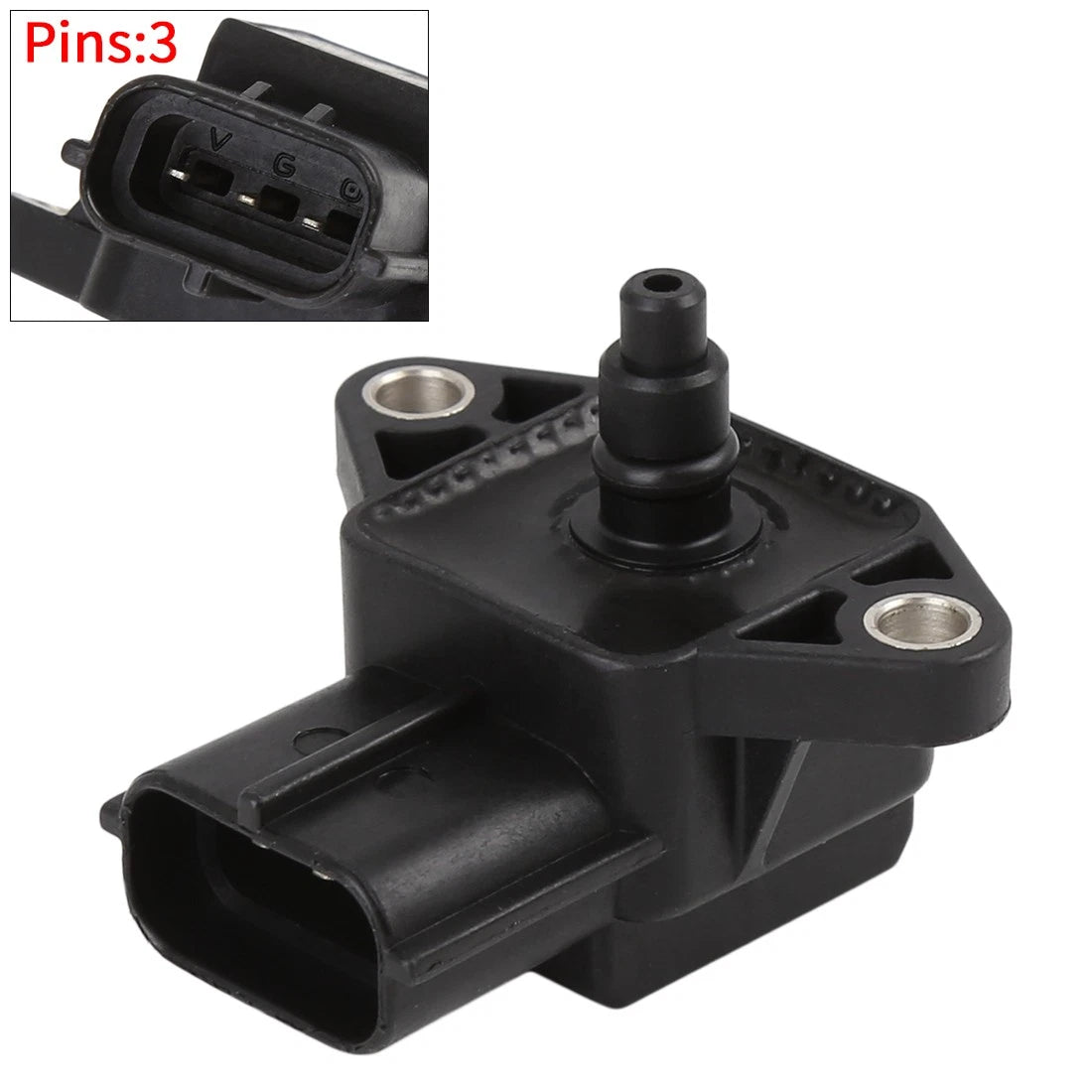MAP Sensor Intake Air Pressure Sensor Black for Toyota
