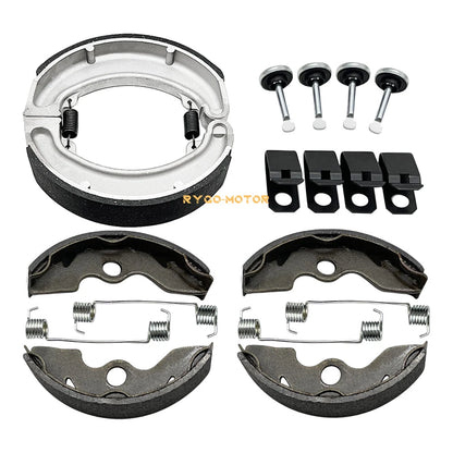 2x4 Front & Rear Brake Shoes Pins for Honda Fourtrax 300 (1988–2000)