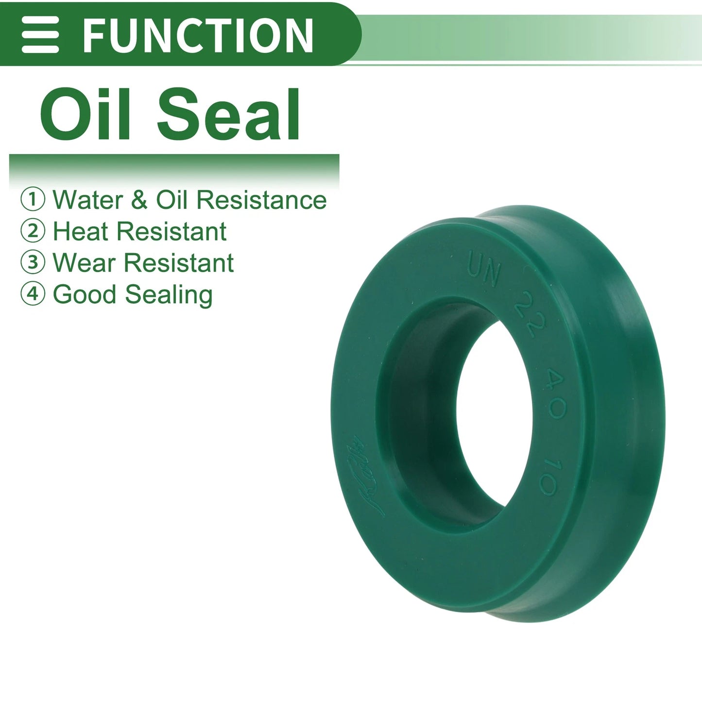 Oil Seal 22x40x10mm Seal Ring Rotary Shaft Seal TPU 5 Pcs for Vehicle