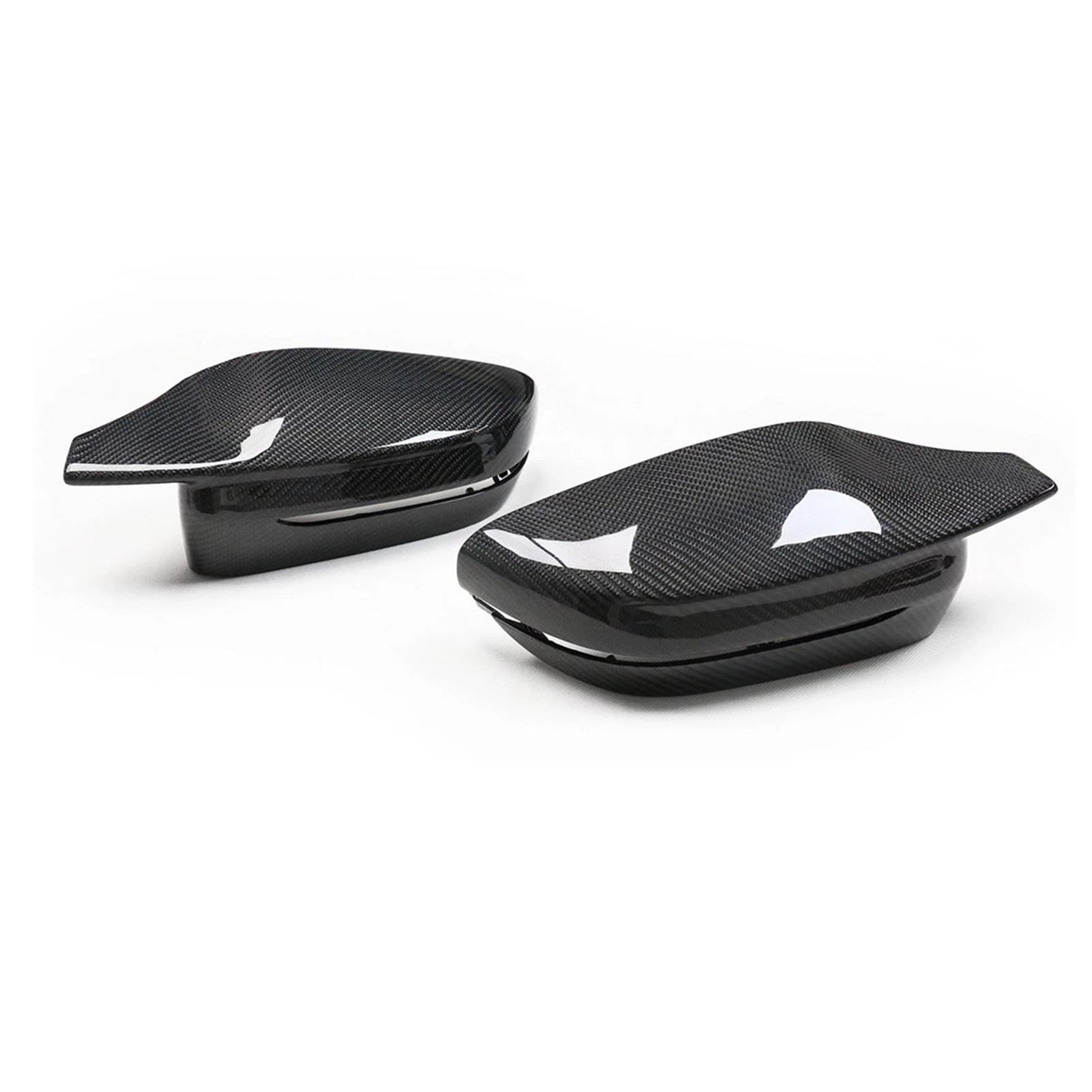 Carbon Fiber Black Side Mirror Cover Caps for BMW M3 G80 M4 G82 (2021-2025)
