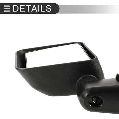 Tow Mirrors for Jeep Wrangler (2015-2018) 1 Set