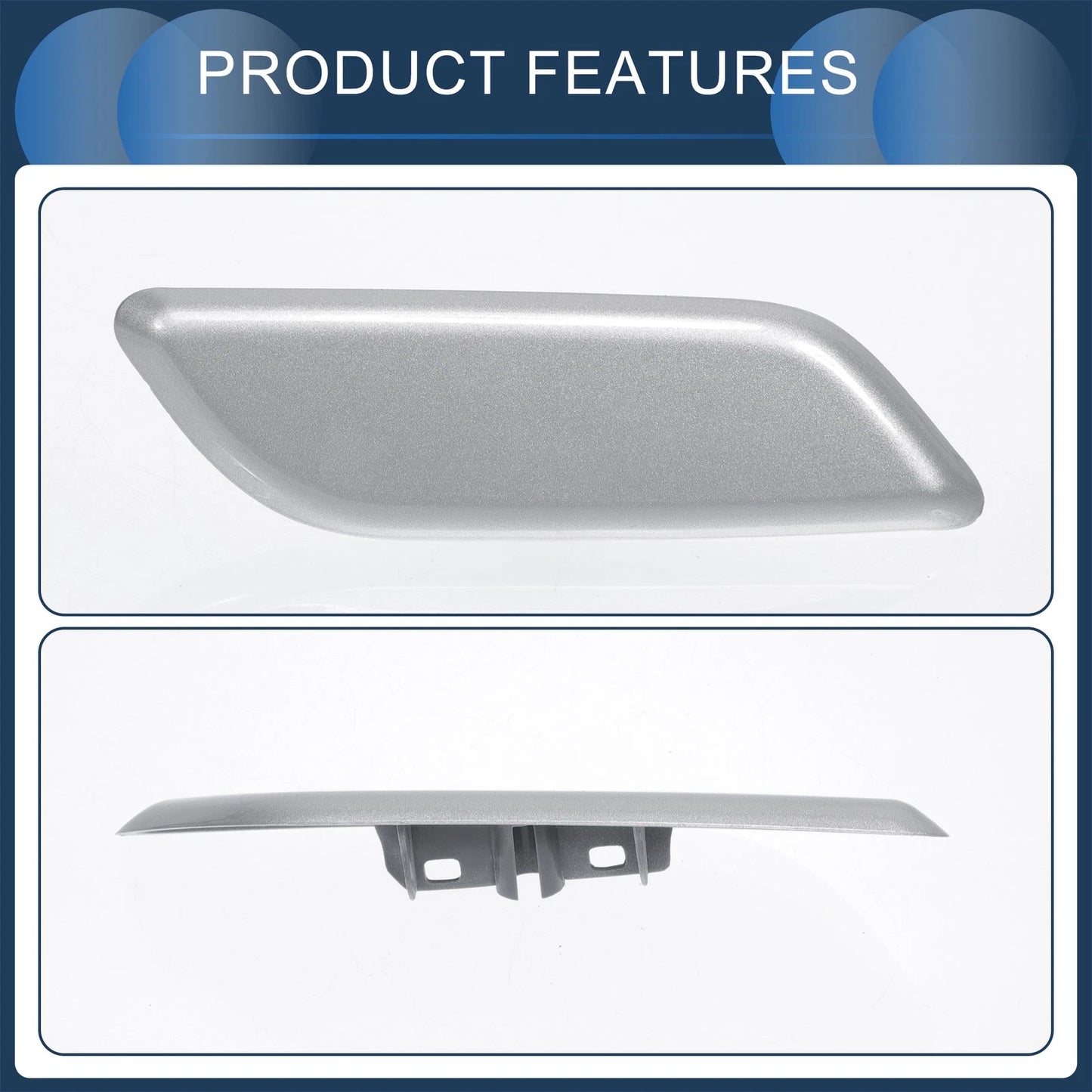 Front Right Washer Nozzle Cover for Honda Accord VIII 2011-2013 Silver