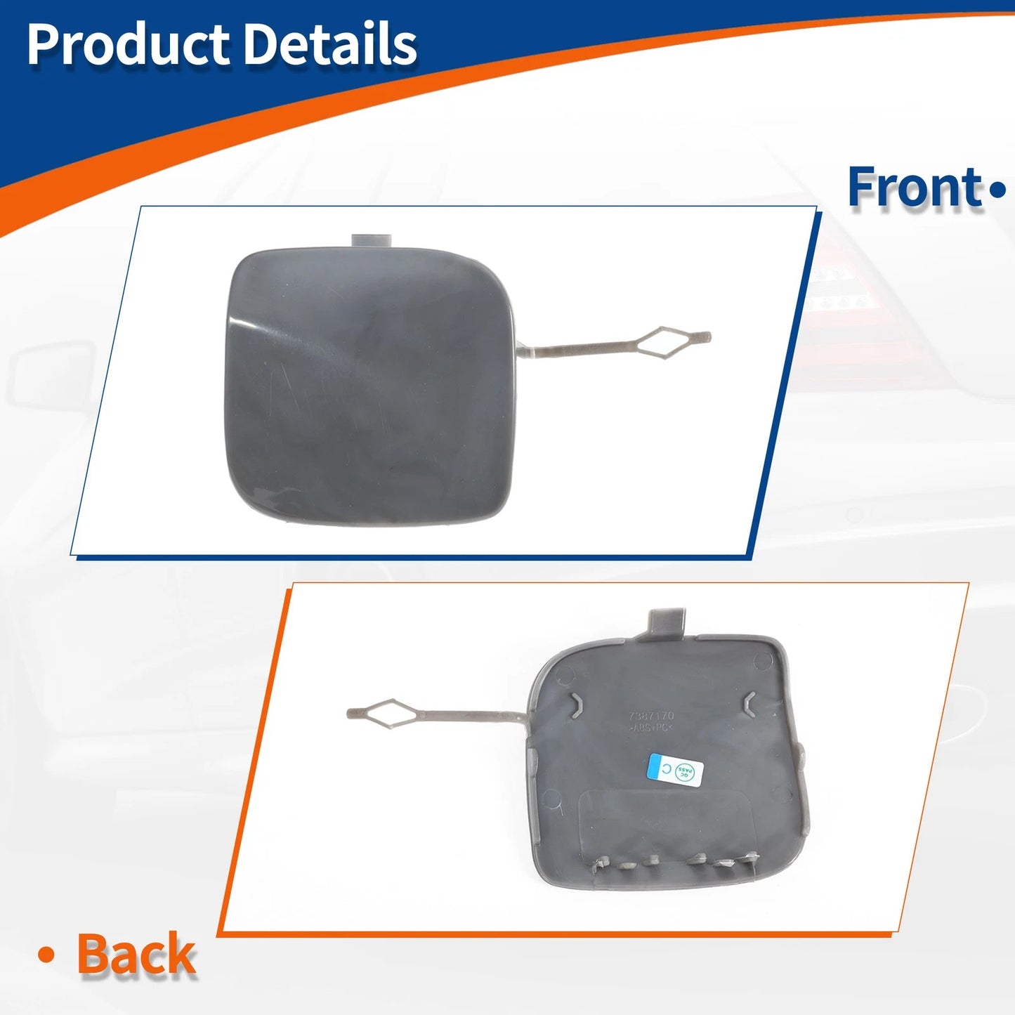 Front Tow Hook Cover for BMW 1 Series F20 Unpainted