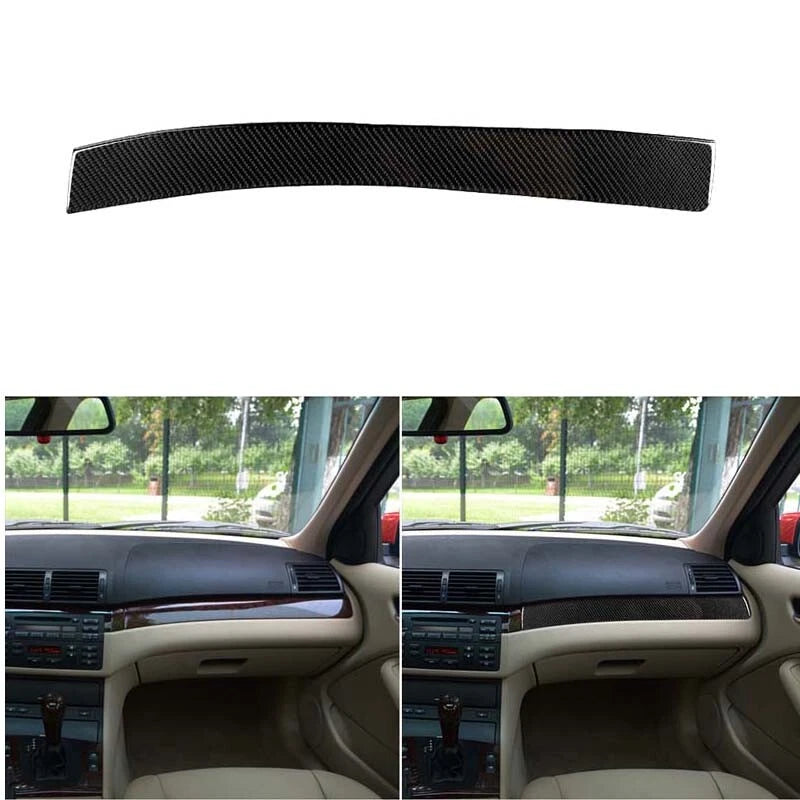 Carbon Fiber Interior Passenger Side Cover Trim fits BMW 3 Series E46 1998-2005