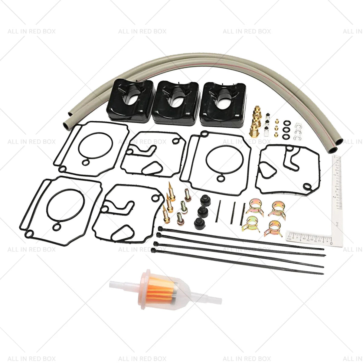 3 x Carburetor Rebuild Kit for Yamaha 2-Stroke 40/50HP Outboard Motor