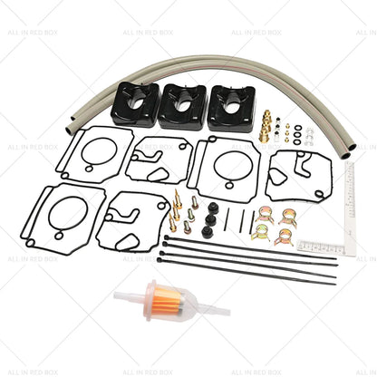 3 x Carburetor Rebuild Kit for Yamaha 2-Stroke 40/50HP Outboard Motor